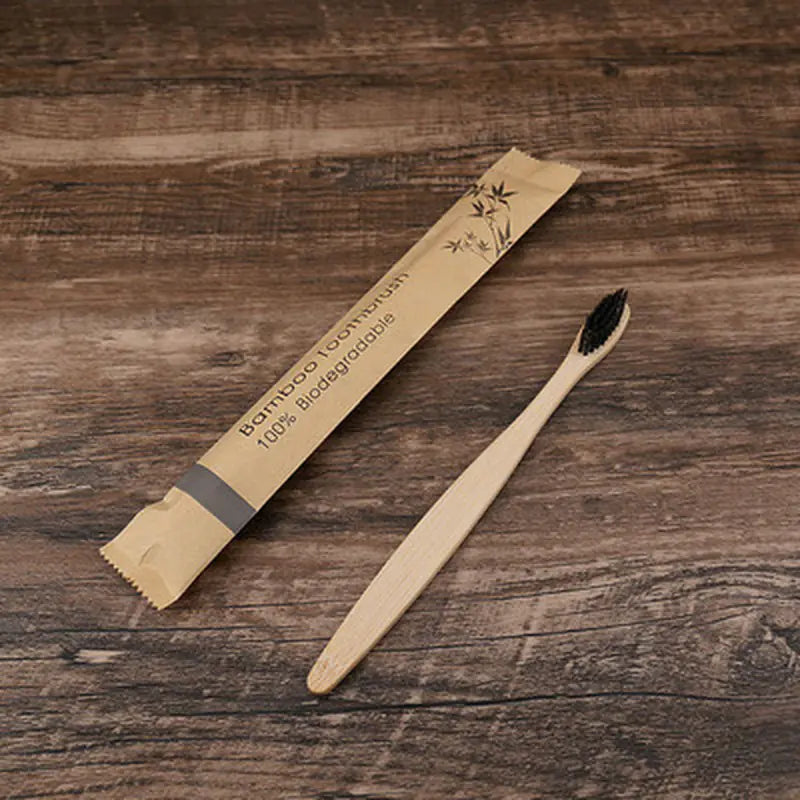 Disposable Bamboo Toothbrush with Soft Bristles